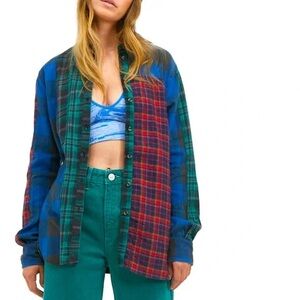 BDG Multicolor Plaid Button-Down Shirt